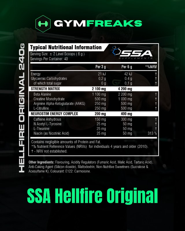 SSA Hellfire Original – Extreme Pre-Workout Power image 2