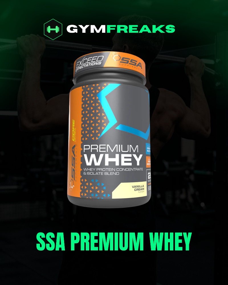 SSA Premium Whey – Clean Protein for Lean Muscle Performance (Vanilla Cream)