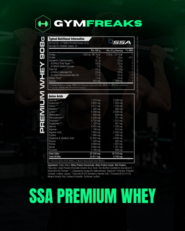 SSA Premium Whey – Clean Protein for Lean Muscle Performance (Vanilla Cream) image 2