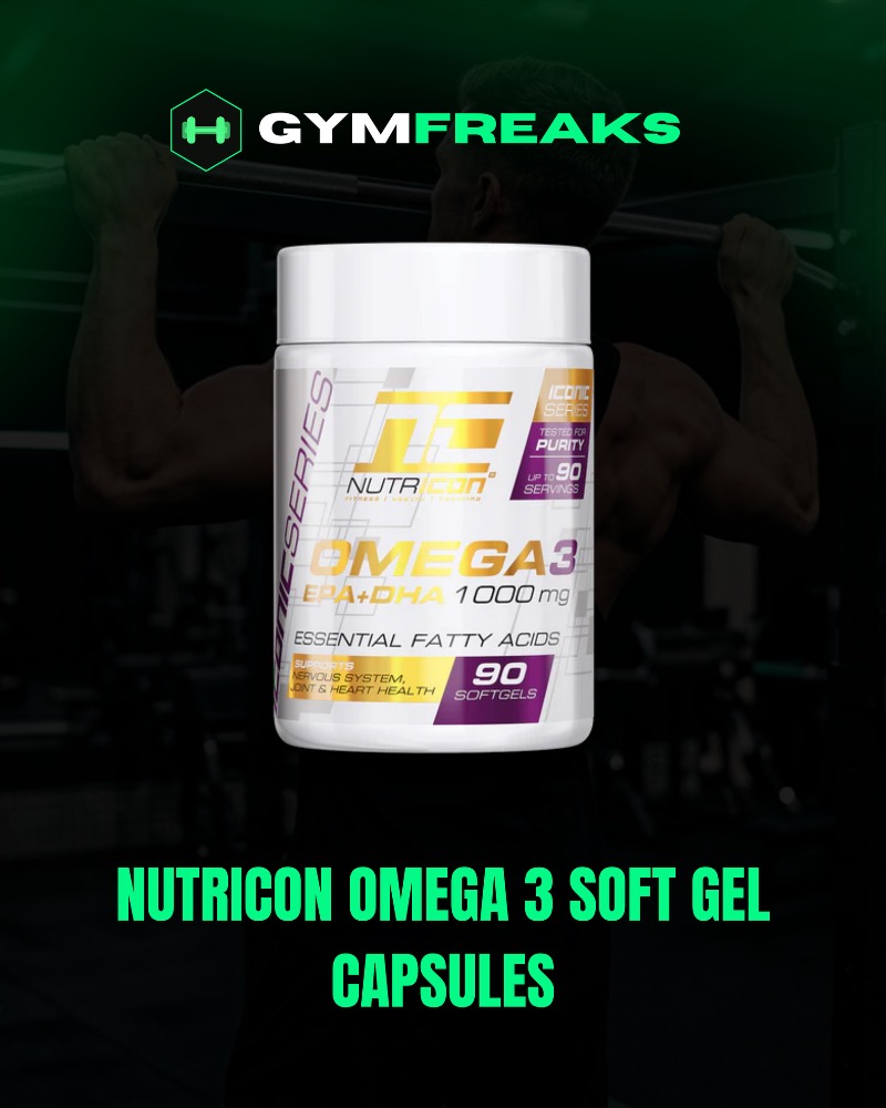 Nutricon Omega 3 Soft Gel Capsules – EPA & DHA 1000mg