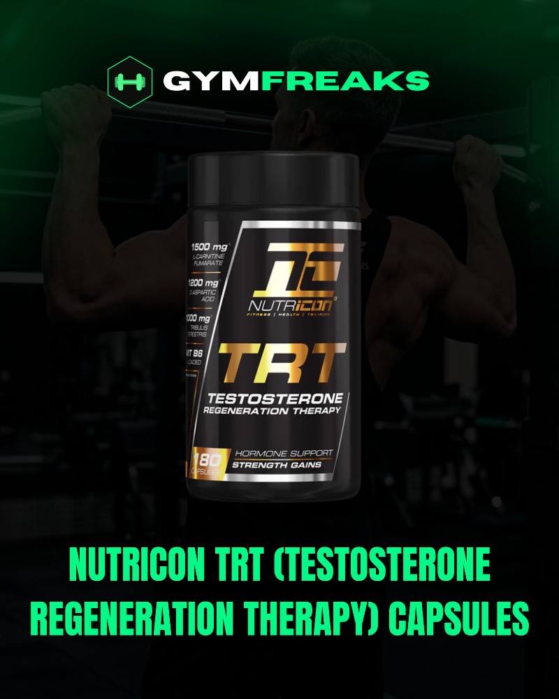 Nutricon TRT Capsules – Testosterone Regeneration Support (180 Capsules) 