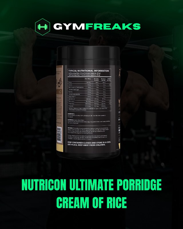 Nutricon Ultimate Porridge Cream of Rice – Banana Toffee (1kg) image 2