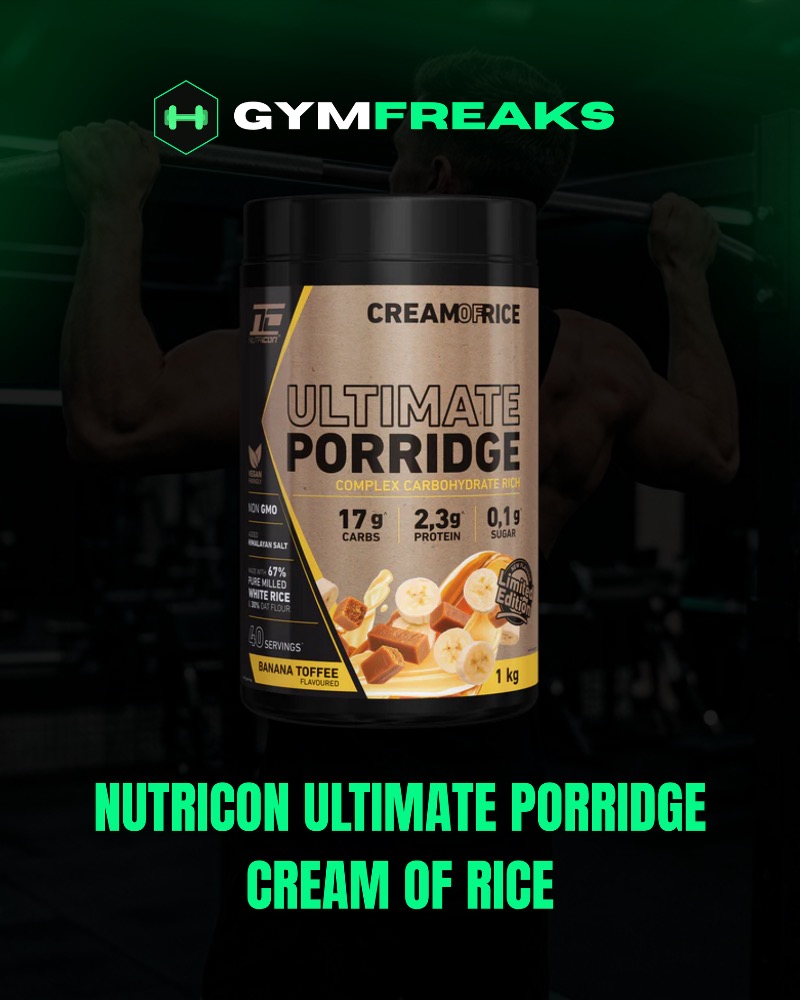 Nutricon Ultimate Porridge Cream of Rice – Banana Toffee (1kg)