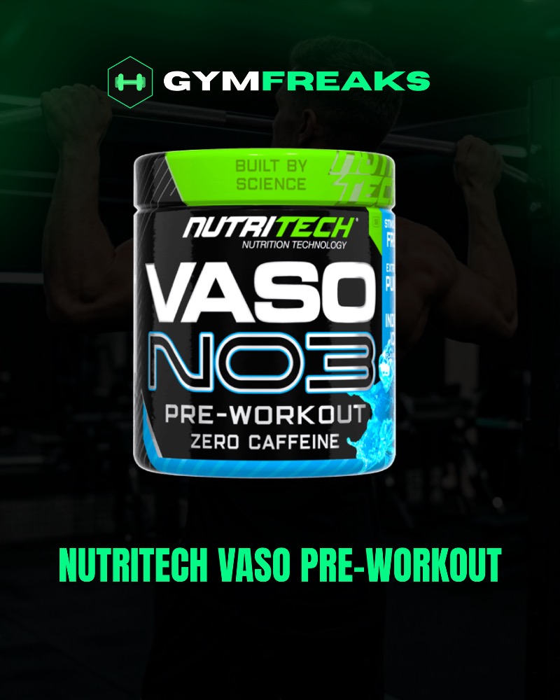 Nutritech Vaso NO3 Pre-Workout – Zero Caffeine Pump Formula