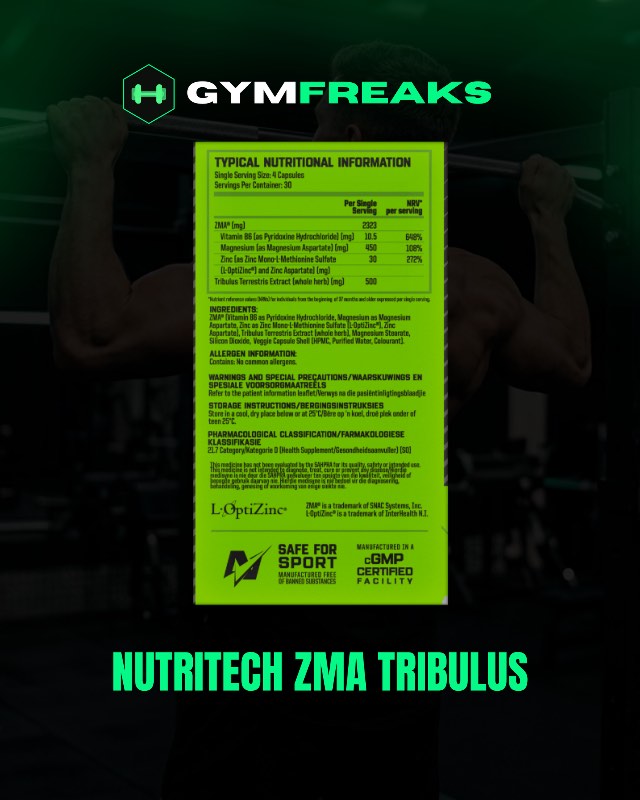 Nutritech ZMA Tribulus – Night-Time Recovery & Vitality Support image 2